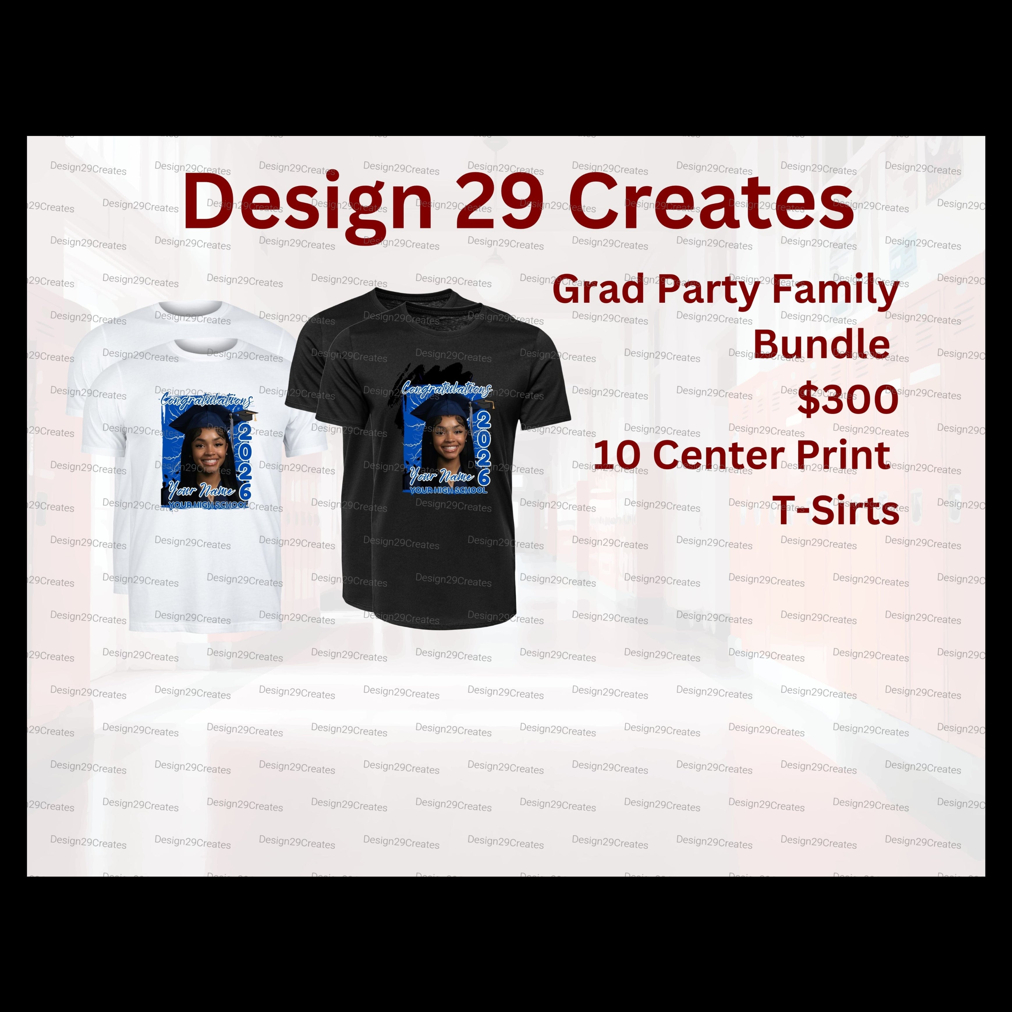 Custom Center Graduation Family Bundle