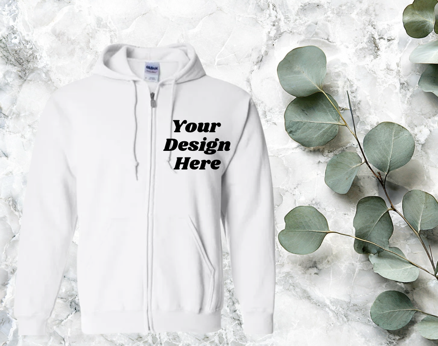 Custom  Full-Zip Hooded Sweatshirt